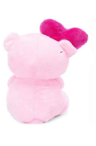 I Love You Heart Teddy Bear Soft Toy For valentine day gift [20cm] Pink